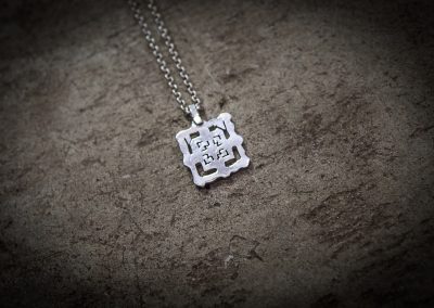 TPB3 - Small silver Bayon on silver chain