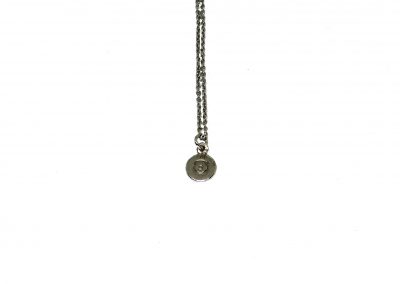 silver bullet pendant and chain